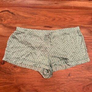 Victoria’s Secret 100% Silk Mint Green Polka Dot Sleep Shorts